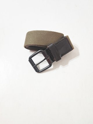 Comptoir des Cotonniers/ Cinturón lona cuero 75 cm