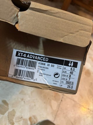 Salomon XT-6 ADVANCED Marrón/Dorado