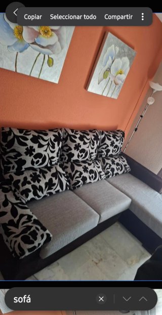 Divano chaise longue in ciniglia