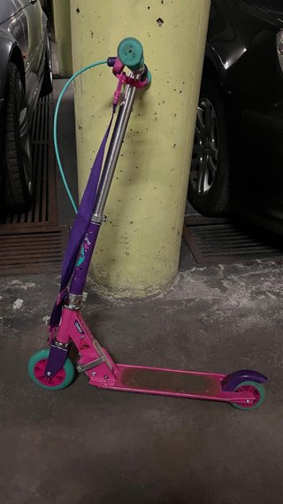 Patinete infantil rosa y morado