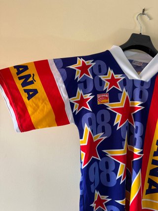 Maglia Calcio Spagna Mondiali 98 Vintage