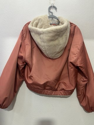 Chaqueta bomber rosa coral