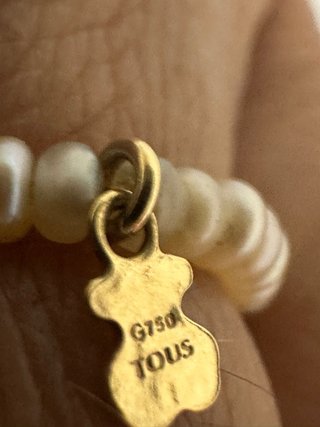 Anillo Tous Perlas y Oso Oro 750