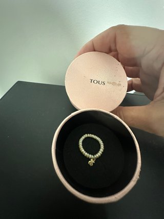 Anillo Tous Perlas y Oso Oro 750