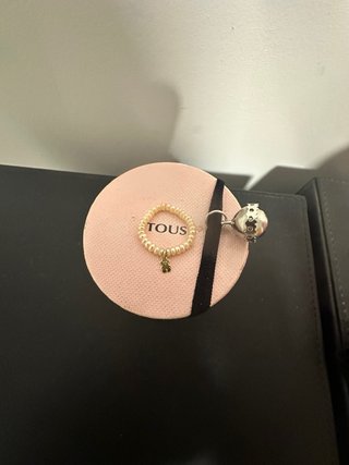 Anillo Tous Perlas y Oso Oro 750