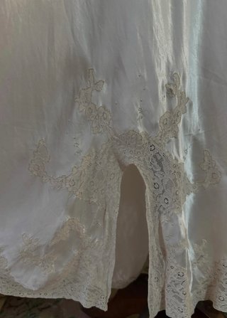 Antiguo camisón de encaje vintage