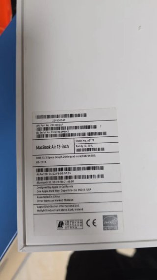 MacBook air 13-ink a2179