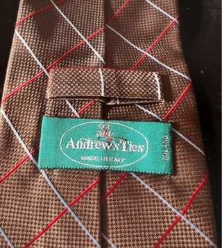 Corbata Andrew Ties Marrón Cuadros