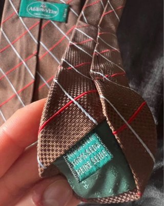 Corbata Andrew Ties Marrón Cuadros