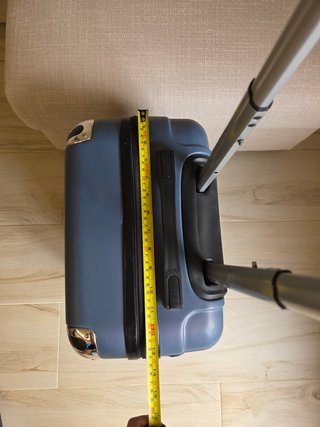 Maleta cabina rígida azul 4 ruedas 53cm