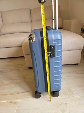 Maleta cabina rígida azul 4 ruedas 53cm