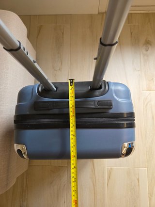 Maleta cabina rígida azul 4 ruedas 53cm