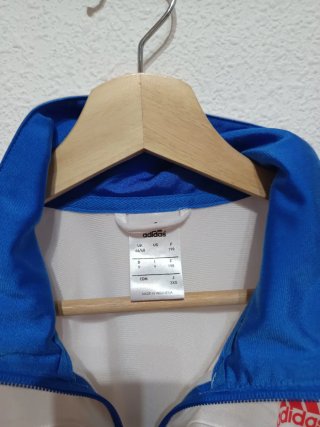 Chaqueta Adidas Blanca y Azul