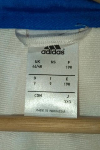 Chaqueta Adidas Blanca y Azul