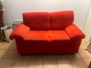 Divano 2 Posti Rosso Vivace