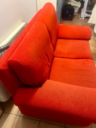 Divano 2 Posti Rosso Vivace