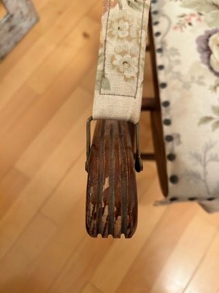 Silla plegable clásica floral madera