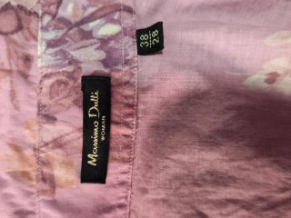 Camisa floreada lila Massimo Dutti Talla M