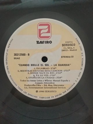 Vinilo LP La Guardia - Cuando Brille El Sol