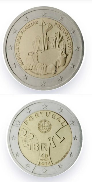 PORTUGAL 2014 MONEDAS DE 2€ CONMEMORATIVAS S/C