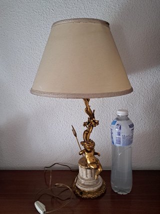 Lámpara Vintage Bronce y Mármol
