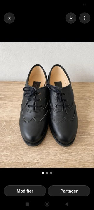 Zapatillas comunión negras talla 36