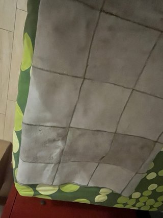 Tappeto in pelle patchwork grigio