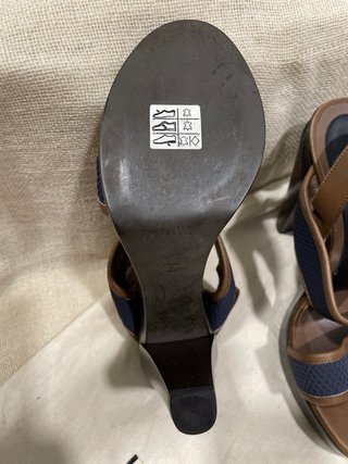 Sandalias Marni Marrón y Azul