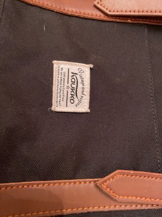 KAUKKO - mochila lona negra