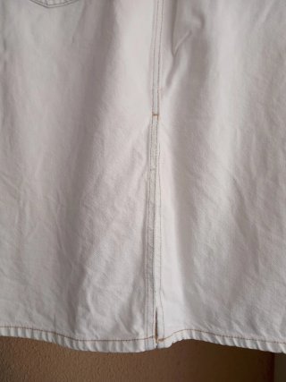 (XL) Falda vaquera blanca de Zara