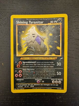 Carta Pokemon Shining Tyranitar 80 PV #248