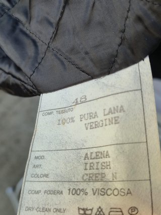Cappotto Lungo Vintage in 100% Pura Lana Vergine