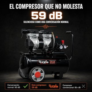 Compresor Cevik Pro 25L Silencioso