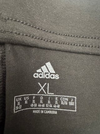NUEVO Pantalón corto Adidas negro talla XL Mujer