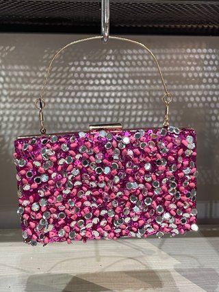 Bolso de mano fucsia buganvilla