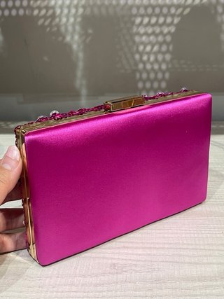 Bolso de mano fucsia buganvilla