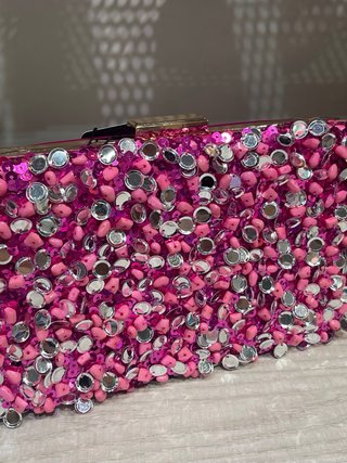 Bolso de mano fucsia buganvilla