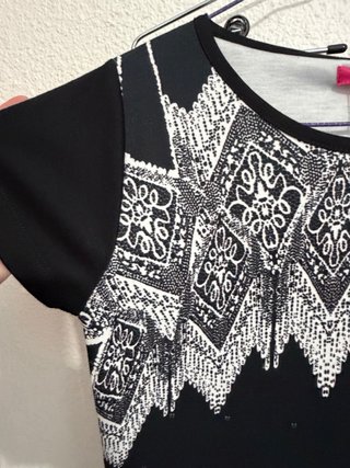 Vestido Smash Talla S Manga Corta Estampado étnico