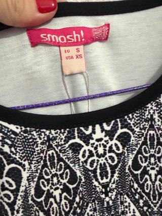 Vestido Smash Talla S Manga Corta Estampado étnico