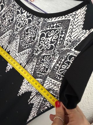 Vestido Smash Talla S Manga Corta Estampado étnico