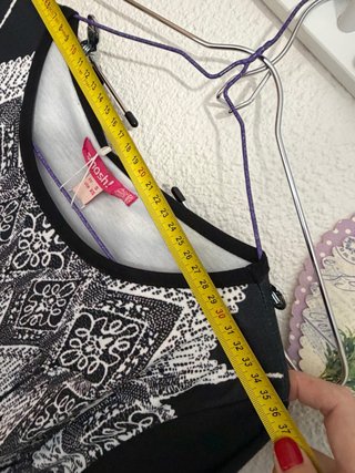 Vestido Smash Talla S Manga Corta Estampado étnico