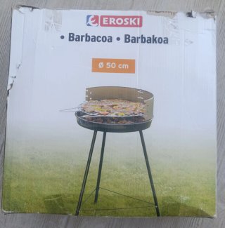 Barbacoa Portátil Carbón Negra
