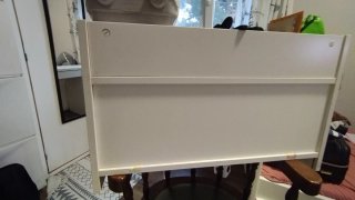 Escritorio blanco Micke + Estante