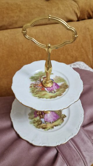 Alzatina vintage Fragonard 2 piani