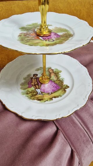 Alzatina vintage Fragonard 2 piani