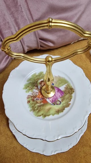 Alzatina vintage Fragonard 2 piani