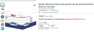 Cajas Archivador Bankers Box Basic (10 uds)