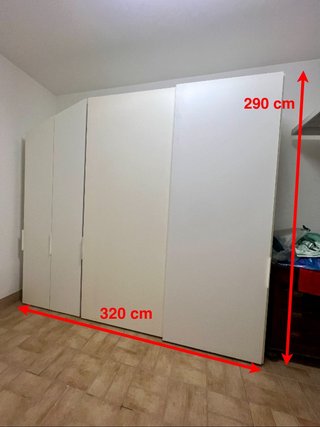 Maxi Armadio Legno Bianco Spaziosissimo