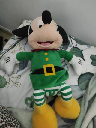 Peluche Mickey Mouse Duende Navideño