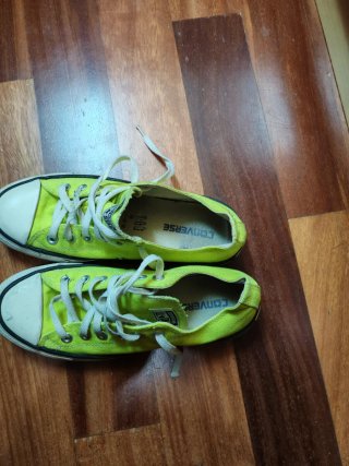 Converse All Star Bajas Amarillo Flúor / Lima